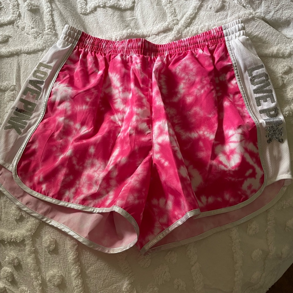 Victoria's Secret Pink and White Campus Shorts